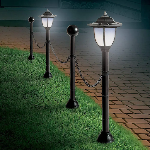 Solar Pathway Lights Waterproof Solar Power Lawn Light Outdoor LED Landscape Solar Chain Light for Patio Yard Walkway