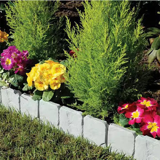 Stone Garden Simulation Guardrail Plastic Foldable Stitching Fence Garden Gardening Grass