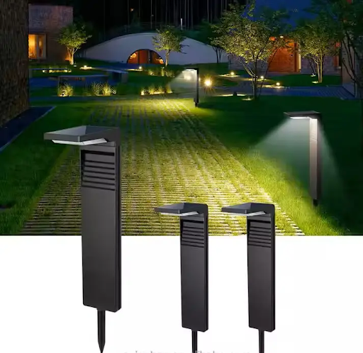 Modern Outdoor Garden Pathway Lawn Landscape Decoration IP65 Waterproof LED Solar Powered Path Lights.