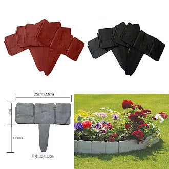 Stone Garden Simulation Guardrail Plastic Foldable Stitching Fence Garden Gardening Grass