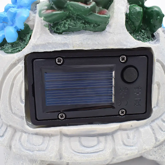 Solar Garden Outdoor Statues Turtle With Succulent and 7 LED Lights Craft Ornament for Patio Balcony Yard Lawn Garden Decor