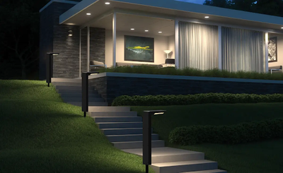Modern Outdoor Garden Pathway Lawn Landscape Decoration IP65 Waterproof LED Solar Powered Path Lights.