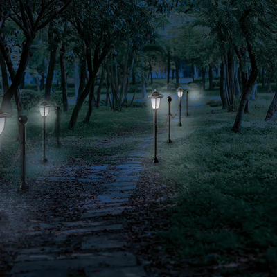Solar Pathway Lights Waterproof Solar Power Lawn Light Outdoor LED Landscape Solar Chain Light for Patio Yard Walkway