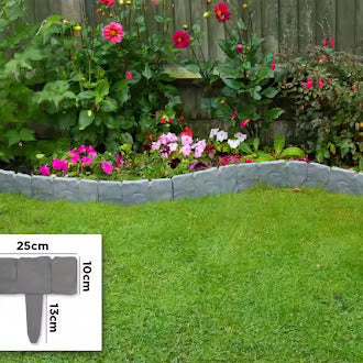 Stone Garden Simulation Guardrail Plastic Foldable Stitching Fence Garden Gardening Grass